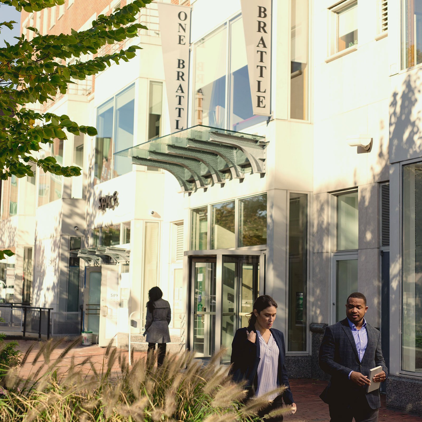 A photograph of the exterior of One Brattle Square.